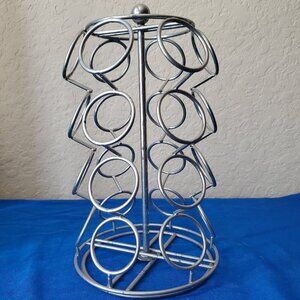 Spinning K-Cup holder holds 24 Cups